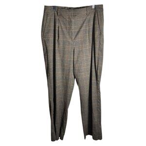 Old Navy High Rise Taylor Wide Leg Plaid Trouser Pants Size Large